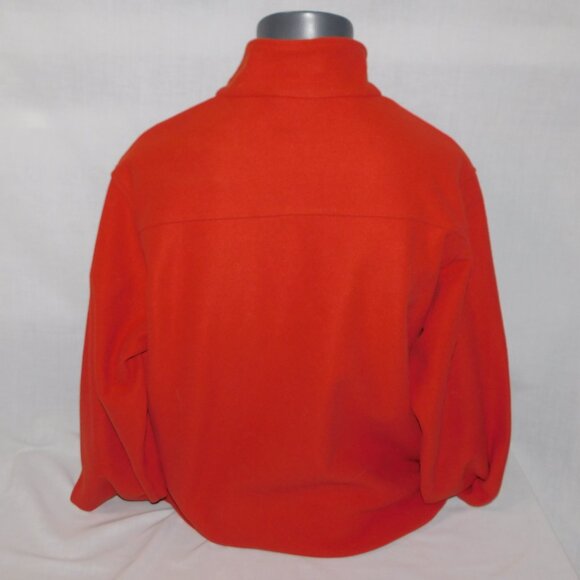 Columbia Mens XL Orange Omni Heat Hot Dots Full Zip Fleece Jacket Sweater - Picture 12 of 14